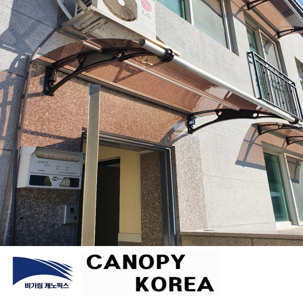 캐노픽스 1000x1500 캐노피 테라스 창문 렉산 처마 비가림 현관 주택 차양 비가리개, 그린, 세트앙카, 회색, 1개 상세 이미지 2