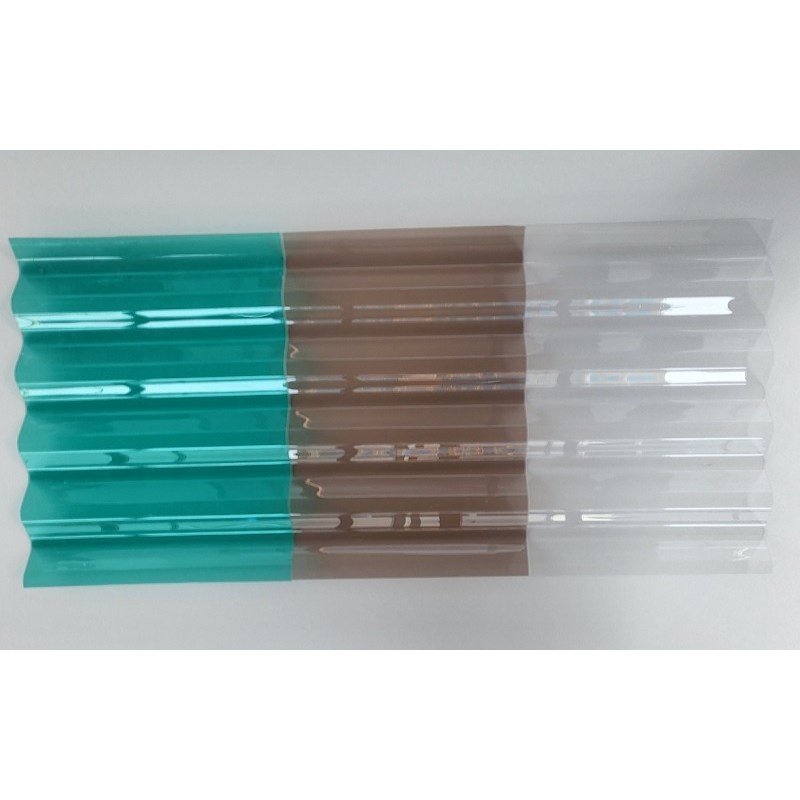 렉산 골판 C63 폴리카보네이트 국산 PC판 지붕판넬 700mm, 브라운, 2100mm, 1개 상세 이미지 2