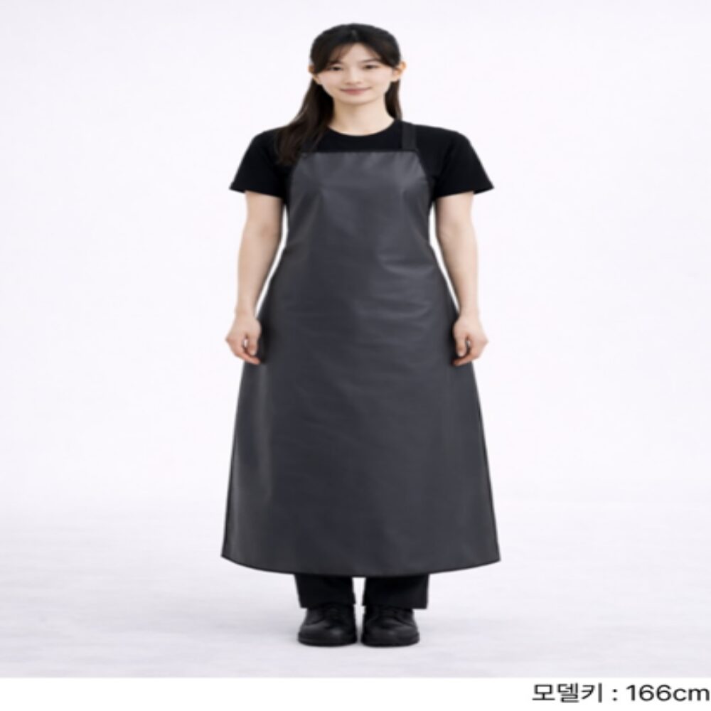 디오벨러 업소용 주방 방수 앞치마, 1개, 블랙할인 상세 이미지 2