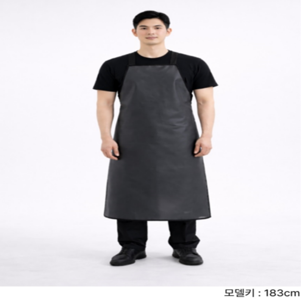 디오벨러 업소용 주방 방수 앞치마, 1개, 블랙할인 상세 이미지 1