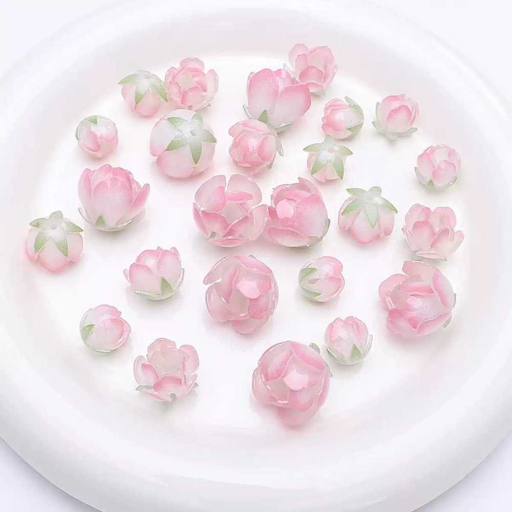 불교 연꽃 포인트 펜던트 액세서리부자재 키링 DIY, S사이즈 약 14x13mm 10개입, 1개 상세 이미지 1