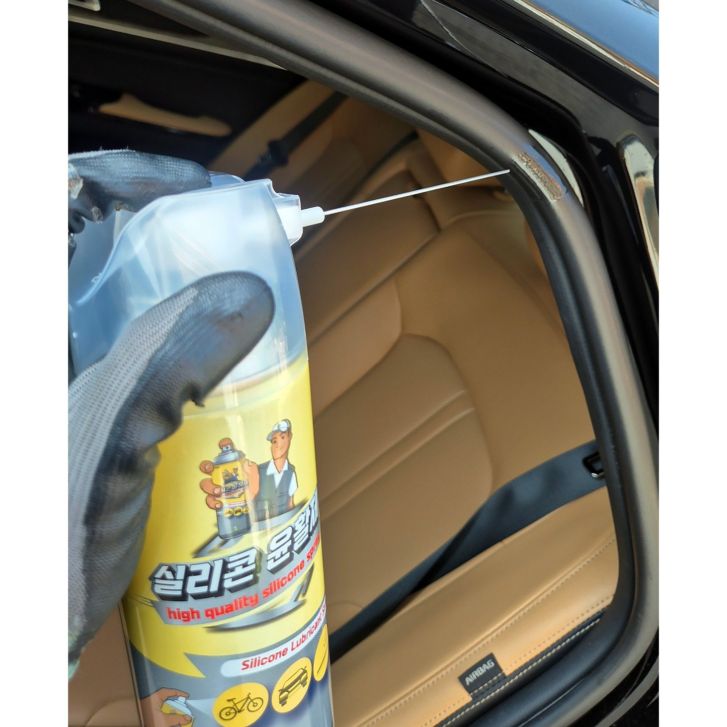 탁월한선택 실리콘스프레이 자동차 실리콘오일 고무윤활제 실리콘윤활제, 2개, 420ml 상세 이미지 1