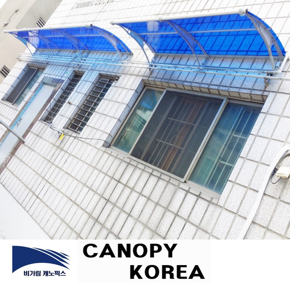 캐노픽스 1000x1500 캐노피 테라스 창문 렉산 처마 비가림 현관 주택 차양 비가리개, 그린, 세트앙카, 회색, 1개 상세 이미지 1