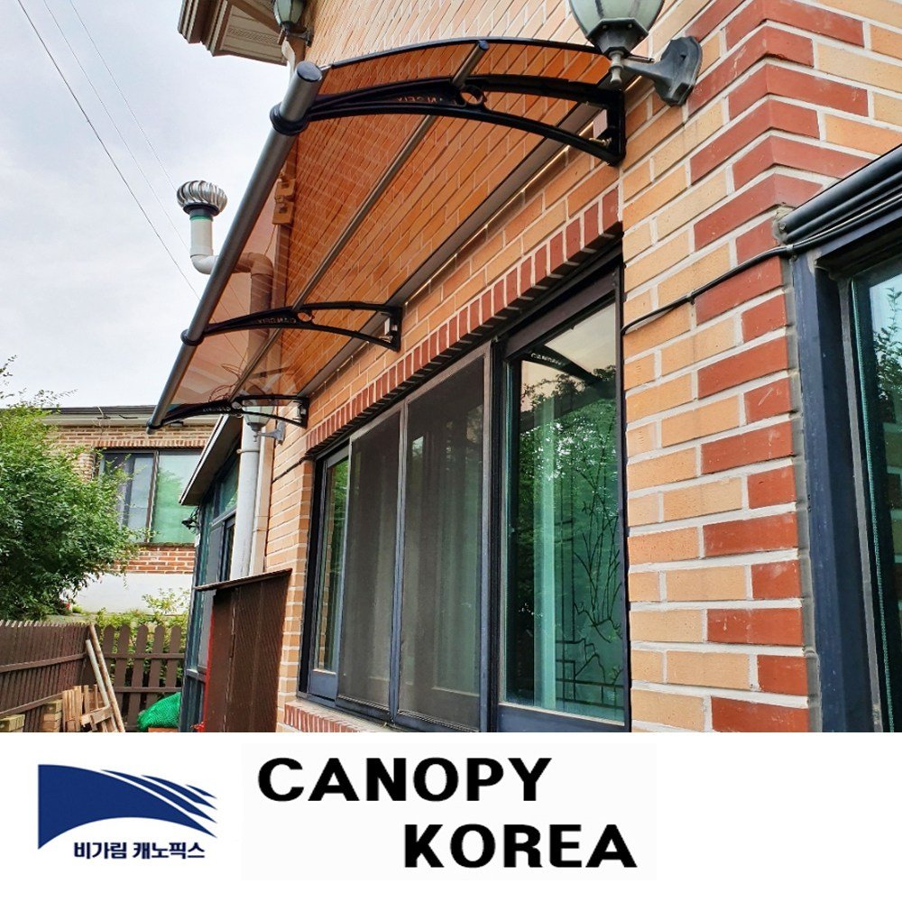 캐노픽스 1000x1500 캐노피 테라스 창문 렉산 처마 비가림 현관 주택 차양 비가리개, 그린, 세트앙카, 회색, 1개 상세 이미지 2
