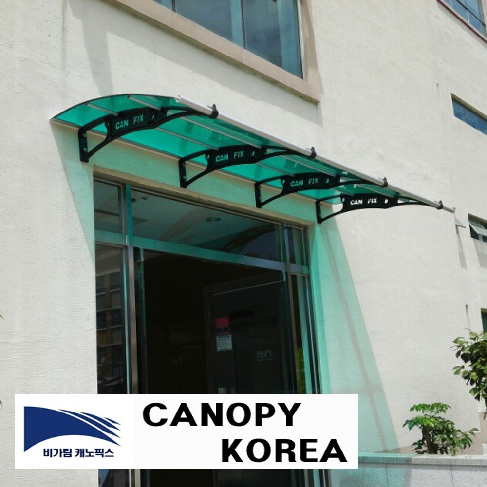캐노픽스 1000x1500 캐노피 테라스 창문 렉산 처마 비가림 현관 주택 차양 비가리개, 그린, 세트앙카, 회색, 1개 상세 이미지 1