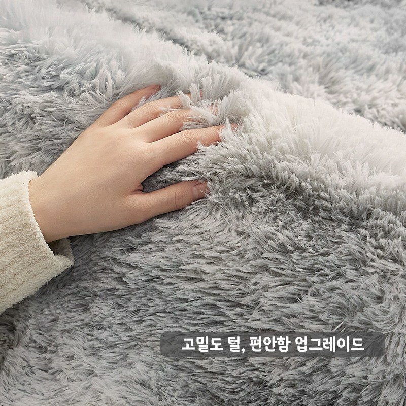PPEAT 러그 사계절 고급 카펫 층간소음방지 극세사 포근한 터치미 털러그 침실 거실 카페트할인 상세 이미지 1