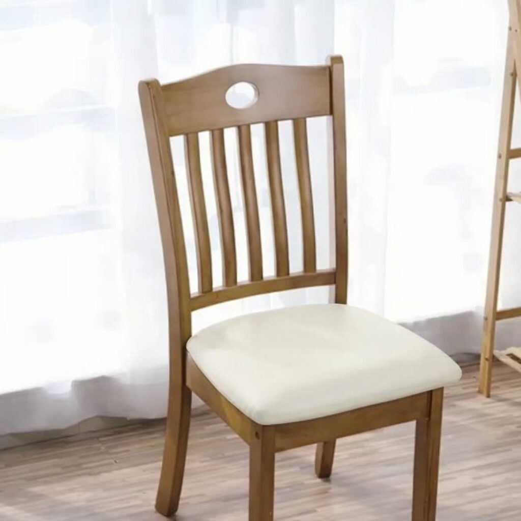 다이닝 체어 가죽 의자 방석, 2개, 아이보리할인 상세 이미지 2