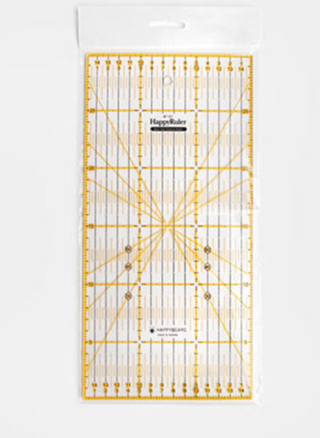 해피베어스 논슬립 컬러라인 소잉컷팅자 15 x 30 cm, 혼합색상, 1개 상세 이미지 1