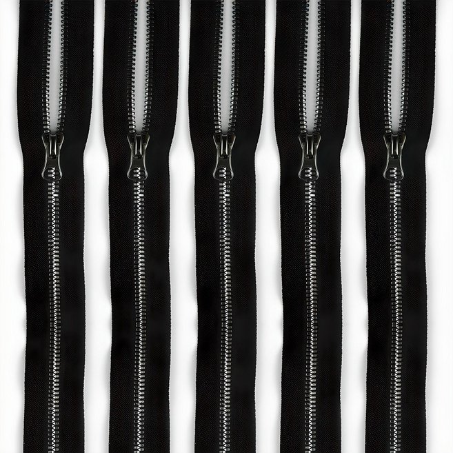 제이에스트레이딩 75cm 비슬론 점퍼지퍼 5호, 흑니켈, 5개