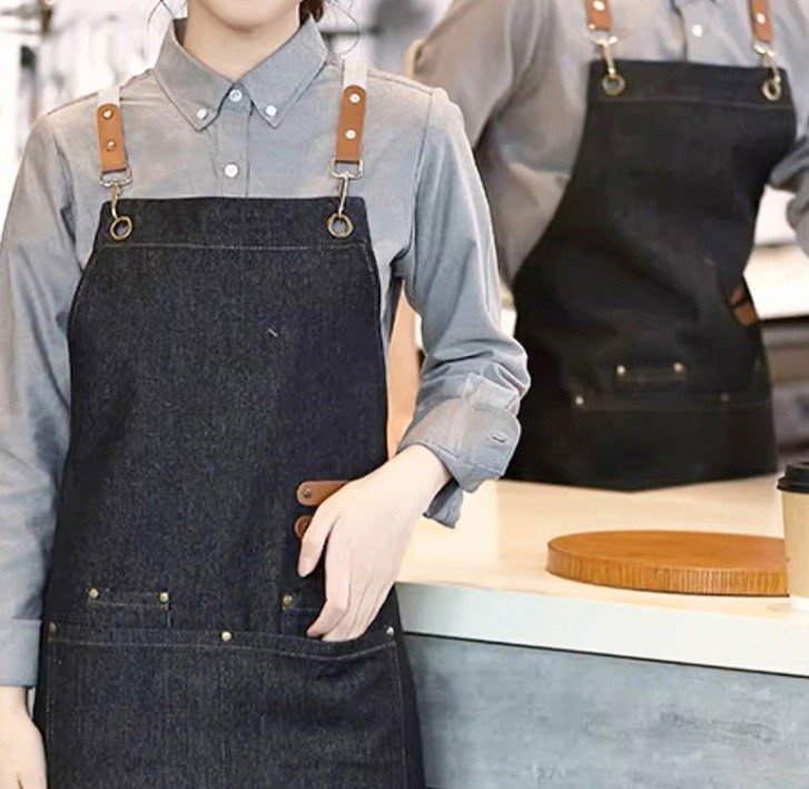 젊은이마켓 컨버스 앞치마, 블랙, 1개 상세 이미지 2